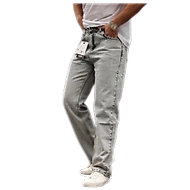 Bagi Pantolon Açık Gri