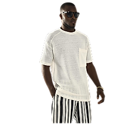 Sıfır Yaka Merserize T-Shirt