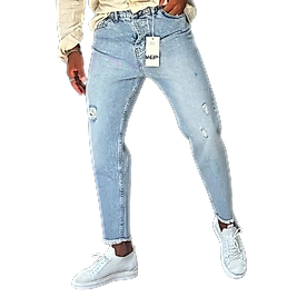 Boyfriend Erkek Kot Pantolon Açık Mavi