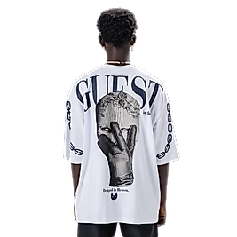 Owersize Dijital Baskı Guest T-Shirt